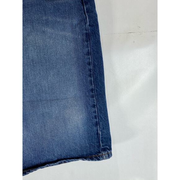 LEVI'S Men's Medium Blue 569 Loose-Fit Faded Five-Pocket Denim Jean Shorts SZ 40 - Picture 8 of 11
